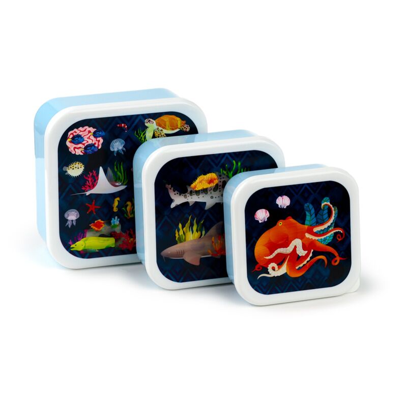 Afbeelding laden in galerijviewer, Set 3 lunch box m l xl - marine kingdom
