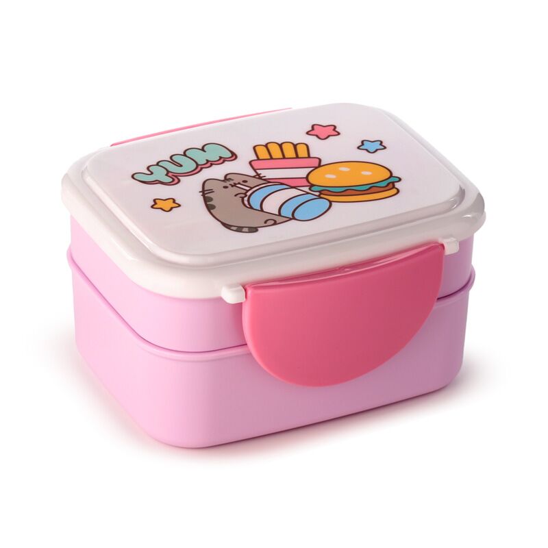 Afbeelding laden in galerijviewer, Union pusheen de kat core bento clip lock lunch box
