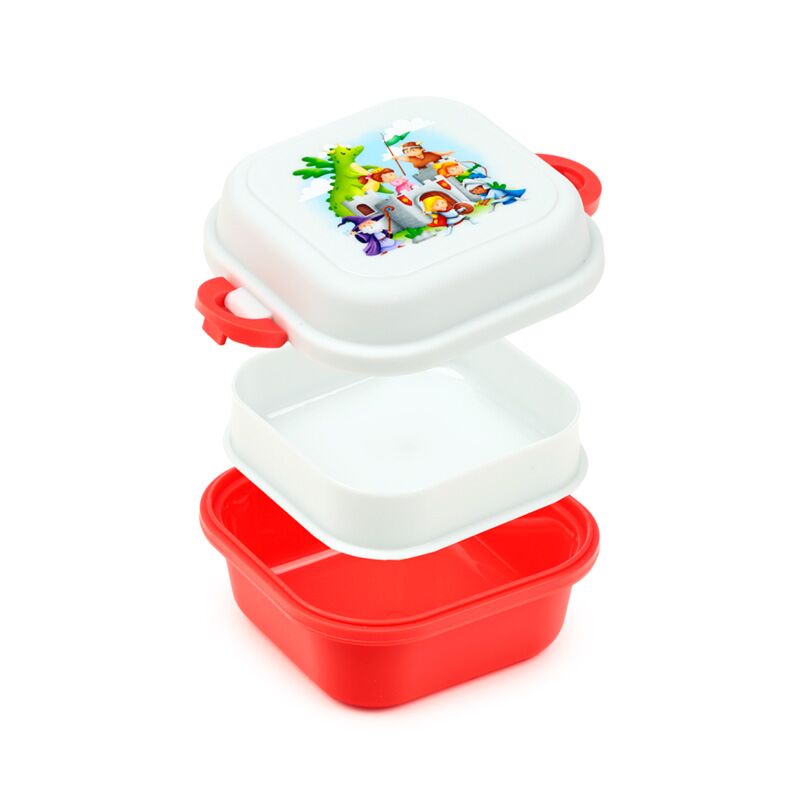 Afbeelding laden in galerijviewer, Ridders draken clip bento box lunchtrommel
