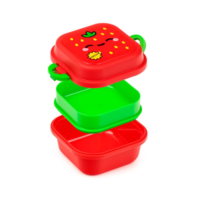 Afbeelding laden in galerijviewer, Elidi de aardbei foodiemals clip bento box lunchtrommel
