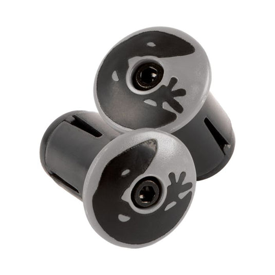 Lizard skins dsp bar tape plugs - cool gray