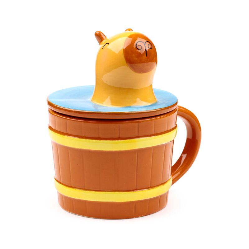 Afbeelding laden in galerijviewer, Capybara mok deksel
