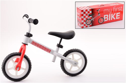 Afbeelding laden in galerijviewer, Loopfiets staal wit rood
