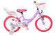 Volare unicorn kinderfiets - meisjes - 16 inch - paars