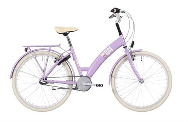 Bikefun bike fun 24 inch meisjesfiets lots of love 3v mat lila