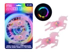Afbeelding laden in galerijviewer, Unicorn led spaakverlichting 2 stuks paard multi color
