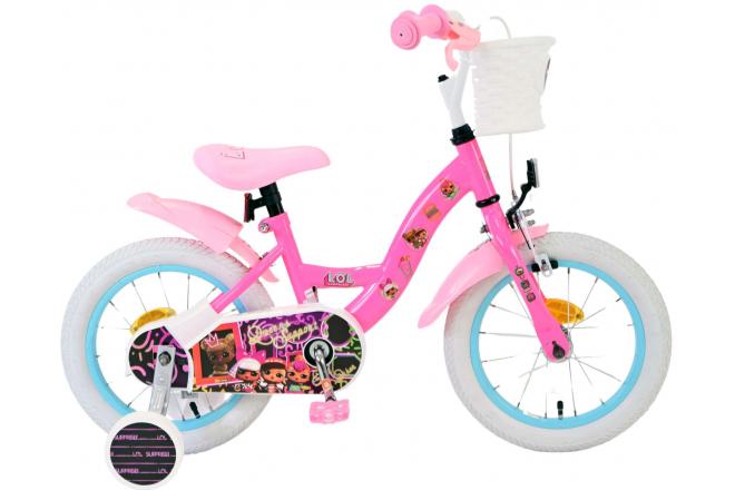 Afbeelding laden in galerijviewer, Lol surprise kinderfiets - meisjes - 14 inch - roze
