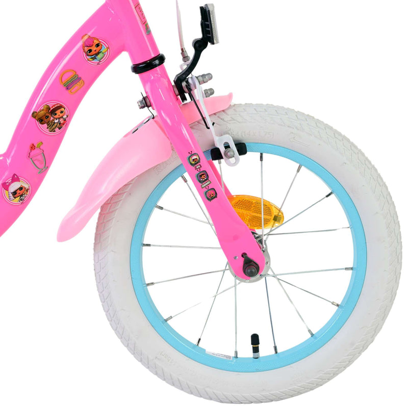 Afbeelding laden in galerijviewer, Lol surprise kinderfiets - meisjes - 14 inch - roze
