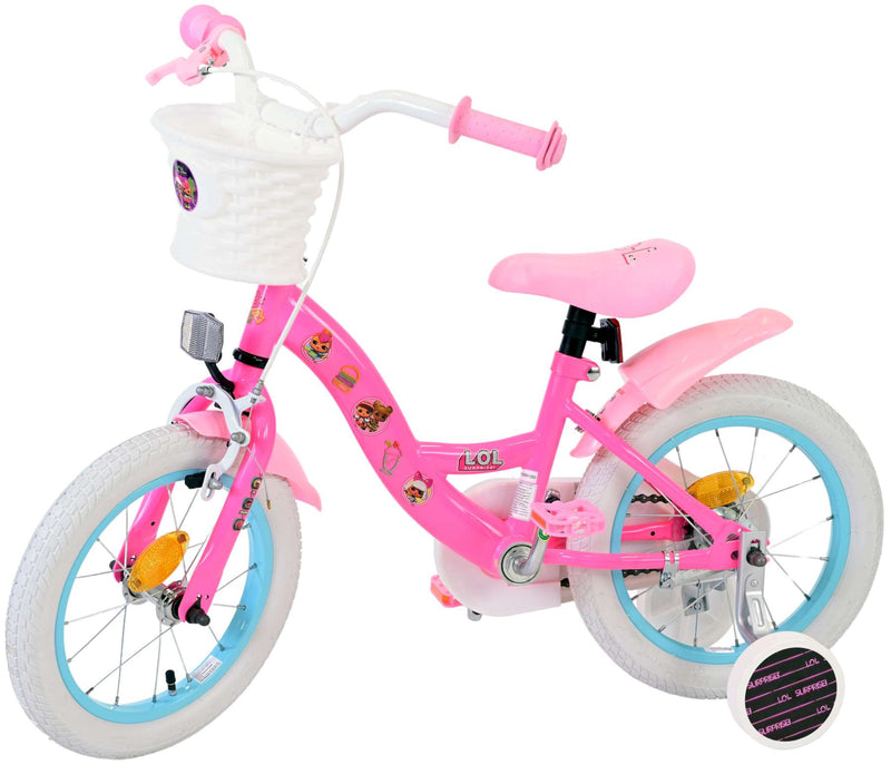 Afbeelding laden in galerijviewer, Lol surprise kinderfiets - meisjes - 14 inch - roze
