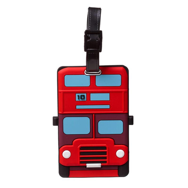 Afbeelding laden in galerijviewer, London bus pvc kofferlabel
