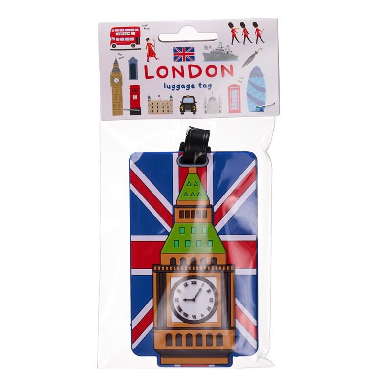 Afbeelding laden in galerijviewer, London britse vlag big ben pvc kofferlabel
