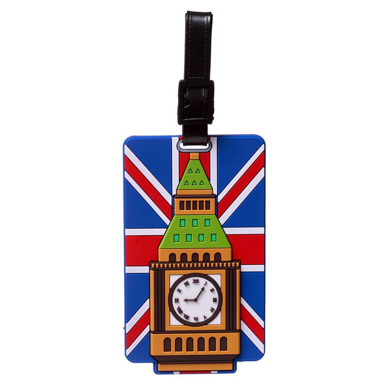 Afbeelding laden in galerijviewer, London britse vlag big ben pvc kofferlabel
