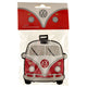 Volkswagen busje vw t1 rood pvc kofferlabel