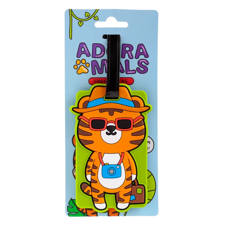 Afbeelding laden in galerijviewer, Alfie de tijger adoramals wilde dieren pvc kofferlabel
