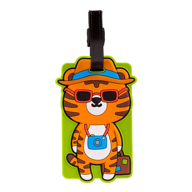 Afbeelding laden in galerijviewer, Alfie de tijger adoramals wilde dieren pvc kofferlabel
