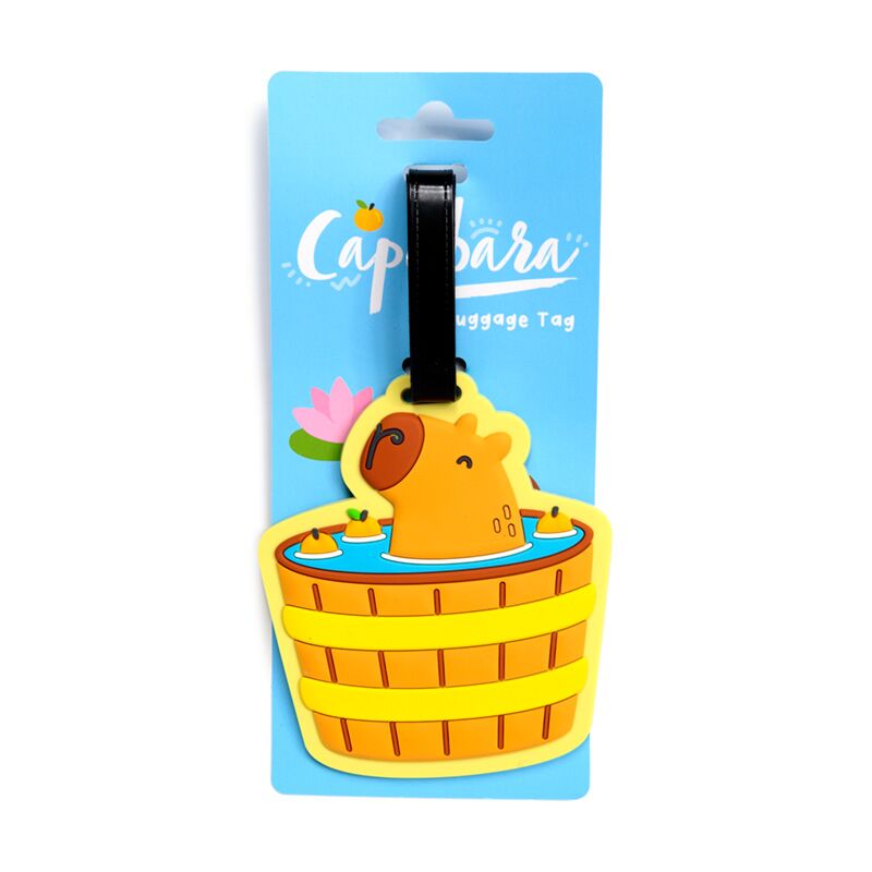 Afbeelding laden in galerijviewer, Capybara pvc kofferlabel
