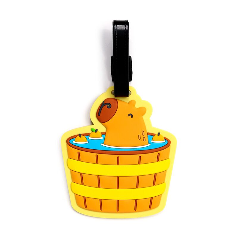 Afbeelding laden in galerijviewer, Capybara pvc kofferlabel
