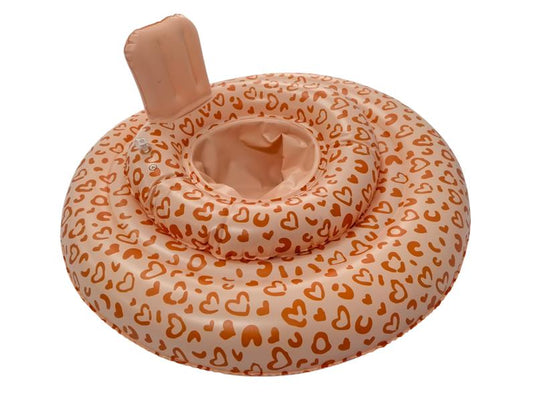 Leopard | oranje baby float 0-1 jaar