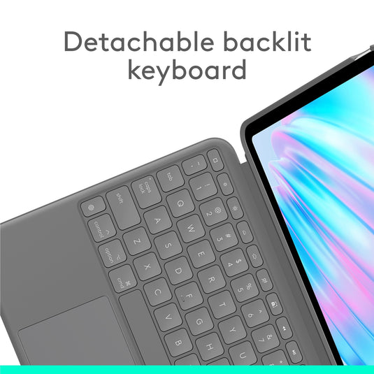 Logitech combo touch ipad air 11 (m2), ipad air (4e en 5e