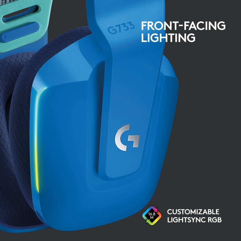 Afbeelding laden in galerijviewer, Logitech G733 LIGHTSPEED Wireless RGB Gaming Headset
