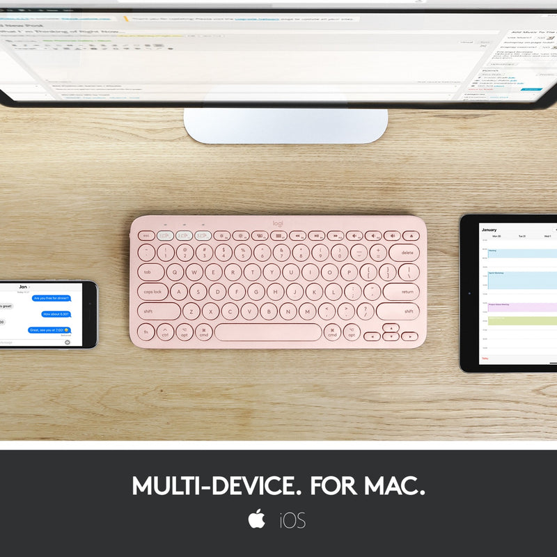Afbeelding laden in galerijviewer, Logitech K380 for Mac Multi-Device Bluetooth Keyboard Roz
