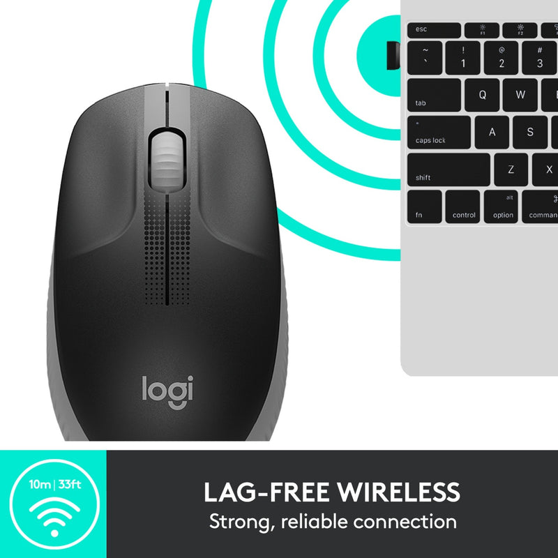 Afbeelding laden in galerijviewer, Logitech m190 full-size wireless mouse
