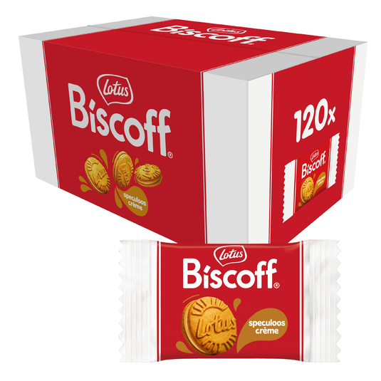 Lotus biscoff cream per stuk verpakt (120 stuks)