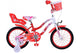 Volare Lovely Kinderfiets Meisjes 16 inch Rood Wit