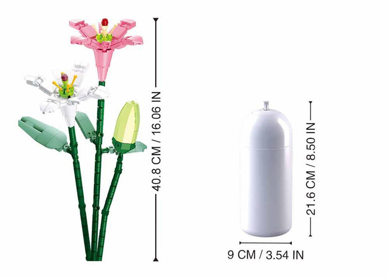 Afbeelding laden in galerijviewer, Sluban flowers lelie 247-delig
