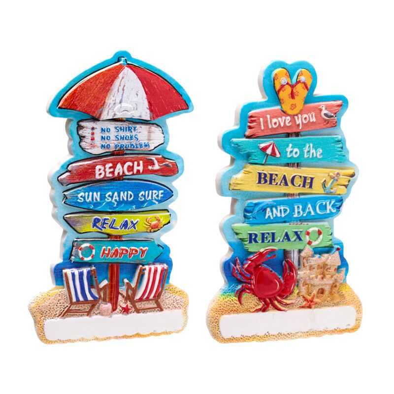 Afbeelding laden in galerijviewer, Zeezicht strandborden 3d zee strand souvenir magneet
