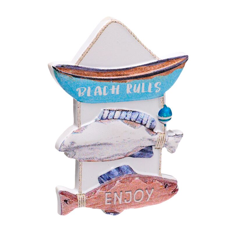 Afbeelding laden in galerijviewer, Vis bord 3d zee strand souvenir magneet

