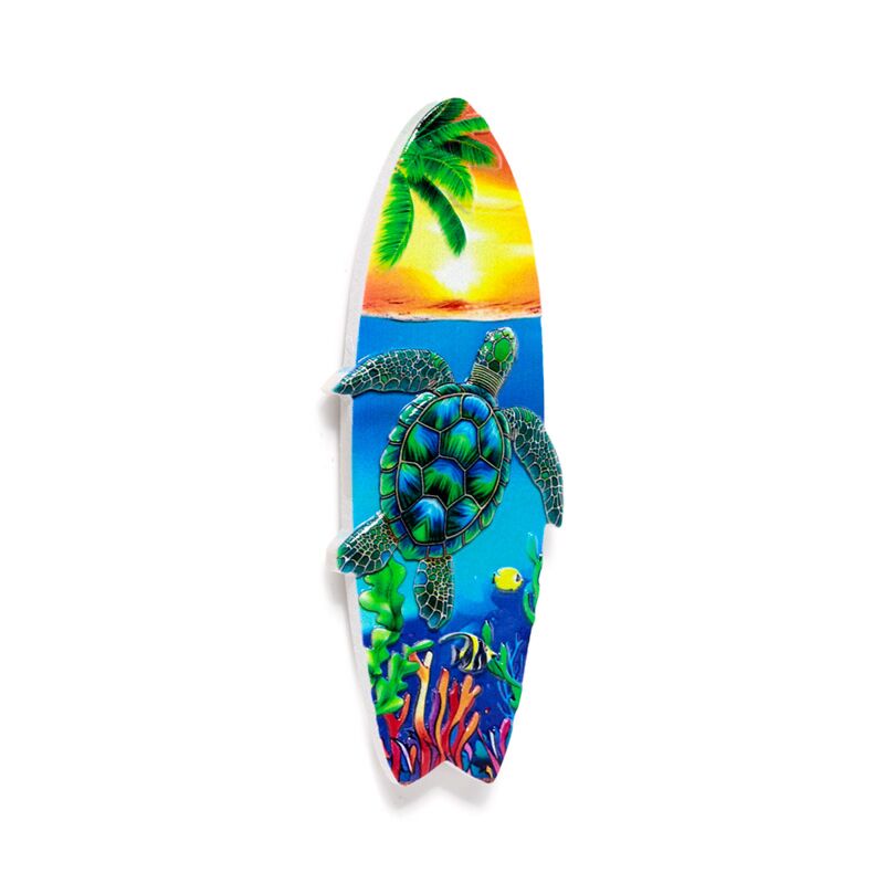 Afbeelding laden in galerijviewer, Zee strand souvenir 3d magneet surfplank tropisch zeeleven
