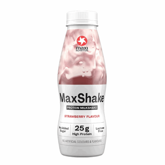 Maxi nutrition maxinutrition maxshake protein milkshake strawberry (12x 330ml)