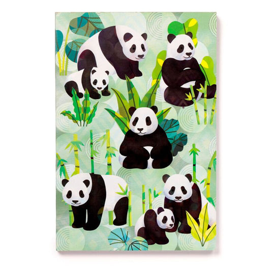 Panda koninkrijk gerecycled a5 gelinieerd notitieboekje