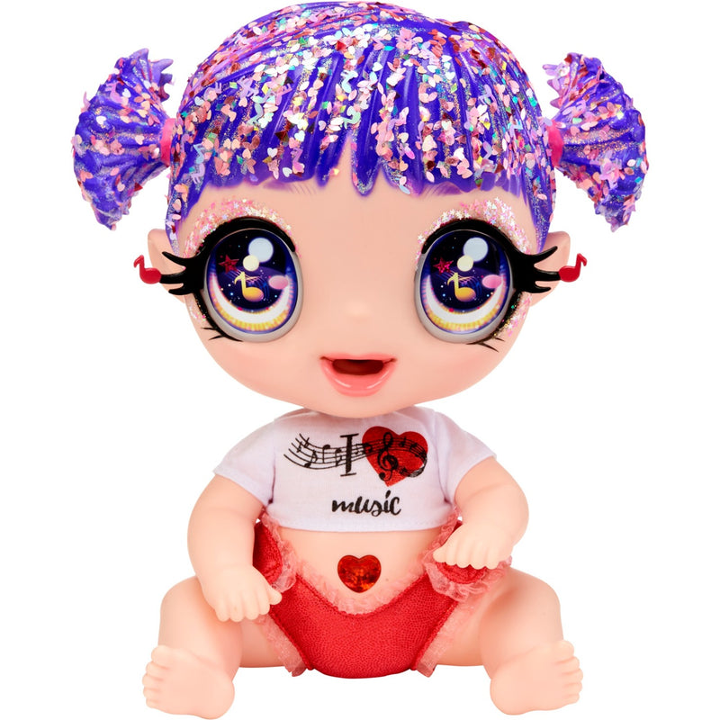 Afbeelding laden in galerijviewer, MGA Entertainment Glitter Babyz pop serie 2 Melody Highnote

