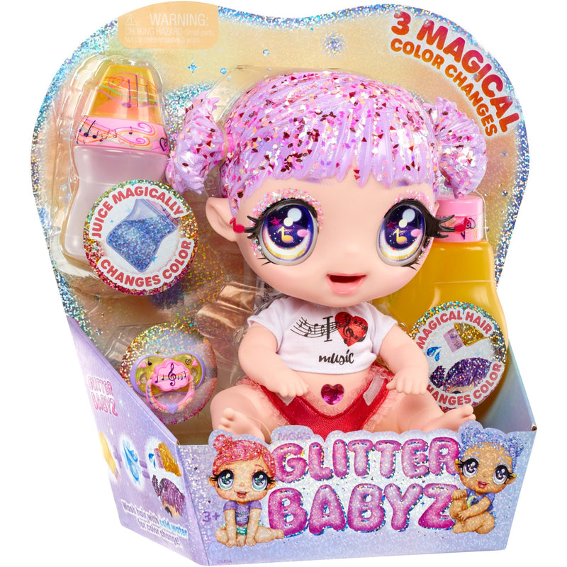 Afbeelding laden in galerijviewer, MGA Entertainment Glitter Babyz pop serie 2 Melody Highnote
