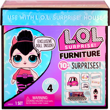 MGA Entertainment Surprise! Furniture with Doll BB Auto Sho