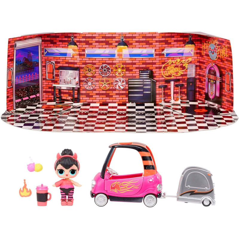 Afbeelding laden in galerijviewer, MGA Entertainment Surprise! Furniture with Doll BB Auto Sho
