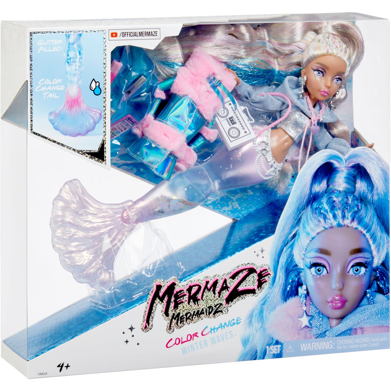 Afbeelding laden in galerijviewer, MGA Entertainment Mermaze Mermaidz Color Change Winter Waves Kishi
