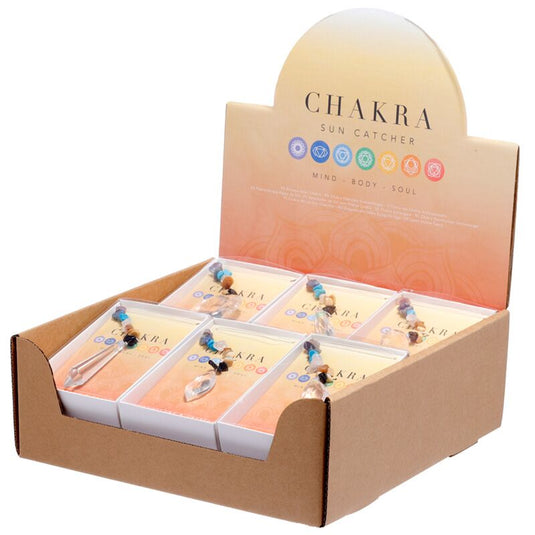 Edelsteen chakra suncatcher kristal