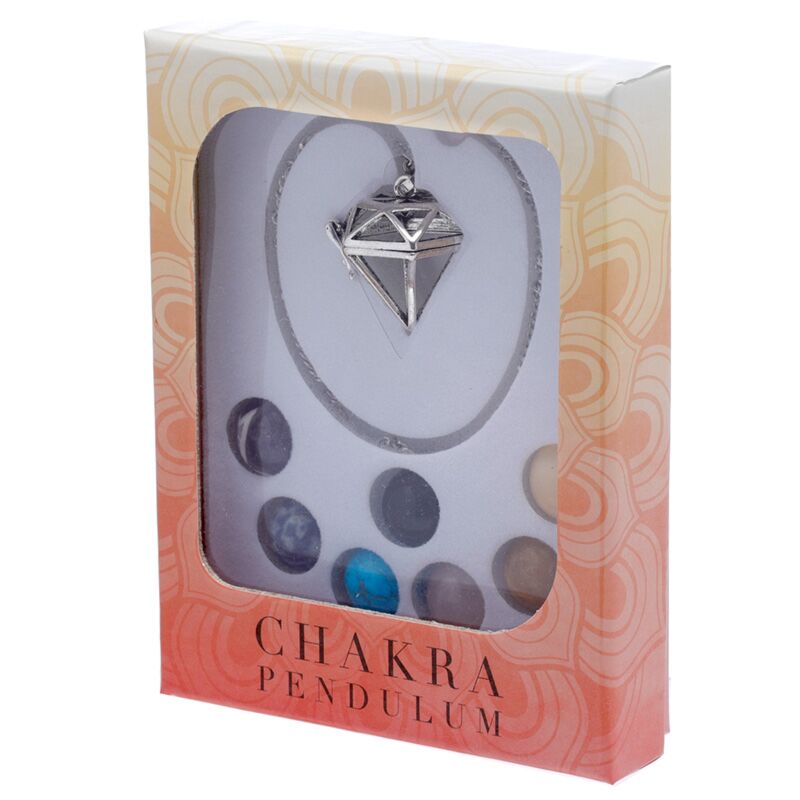 Afbeelding laden in galerijviewer, Chakra stenen edelstenen healing pendel
