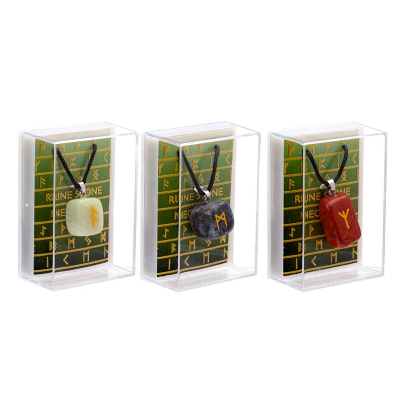 Afbeelding laden in galerijviewer, Rune steen hanger halsketting
