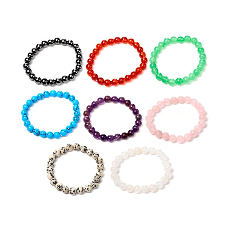 Afbeelding laden in galerijviewer, Edelsteen kralen armband
