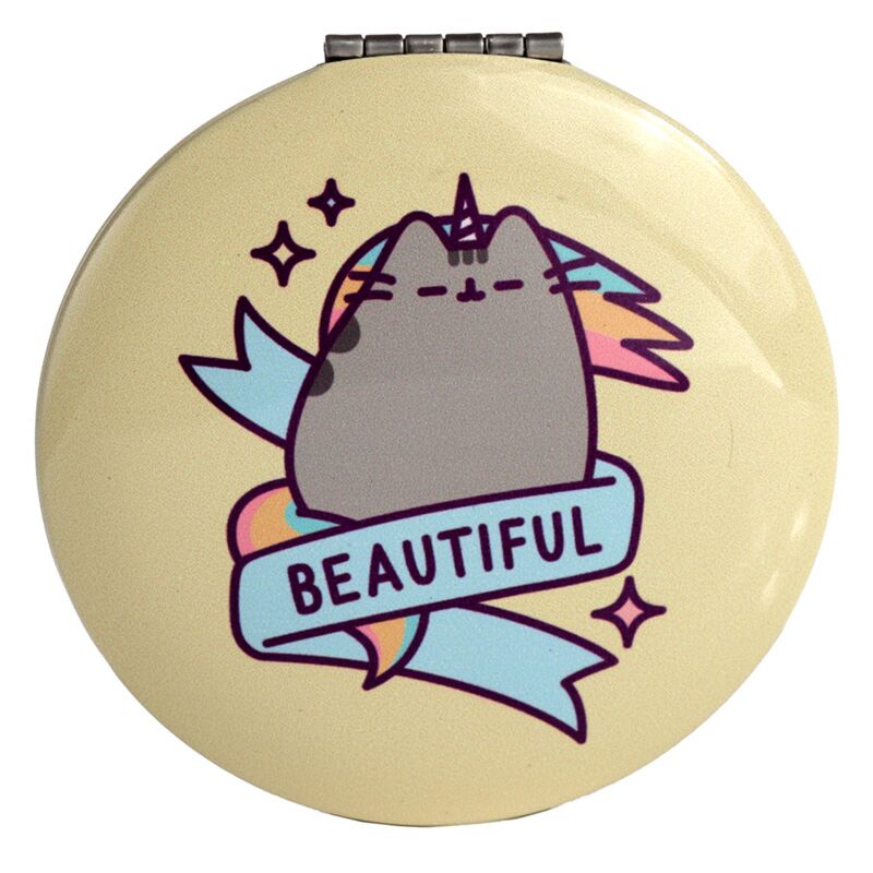 Afbeelding laden in galerijviewer, Union pusheen kat pusheenicorn make-up spiegeltje
