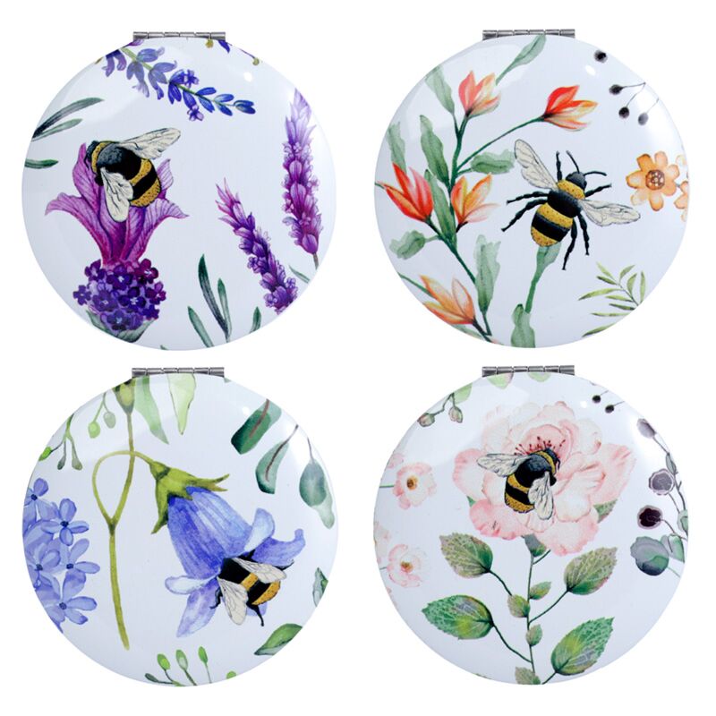 Afbeelding laden in galerijviewer, Nectar meadows bij bij compact make up spiegeltje
