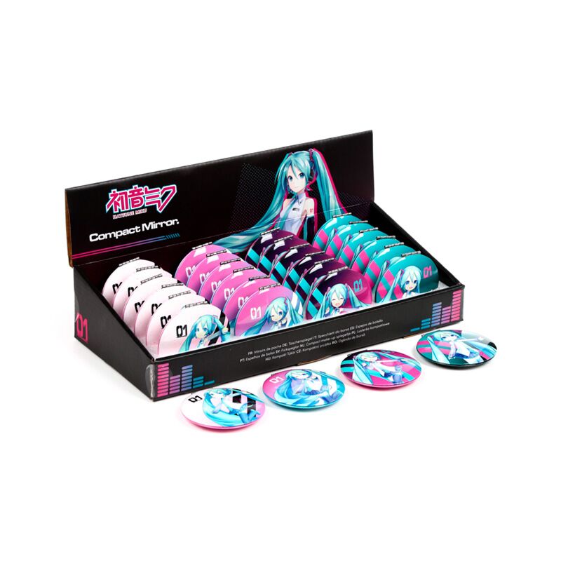 Afbeelding laden in galerijviewer, Union hatsune miku compact make up spiegeltje
