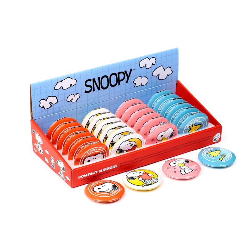 Afbeelding laden in galerijviewer, Union peanuts snoopy woodstock compact make up spiegeltje -
