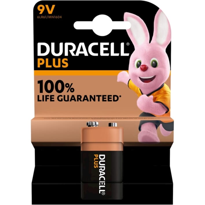 Afbeelding laden in galerijviewer, Duracell plus alkaline 100% 9v 6lr61 per stuk
