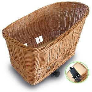 Afbeelding laden in galerijviewer, Basil Pasja - hondenfietsmand – large - 50 cm - achtermand – natural
