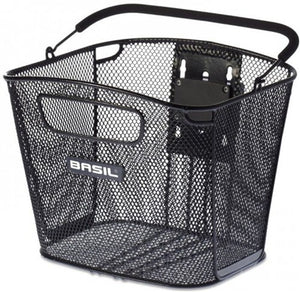 Basil Bold Front KF - fietsmand - voorop - zwart